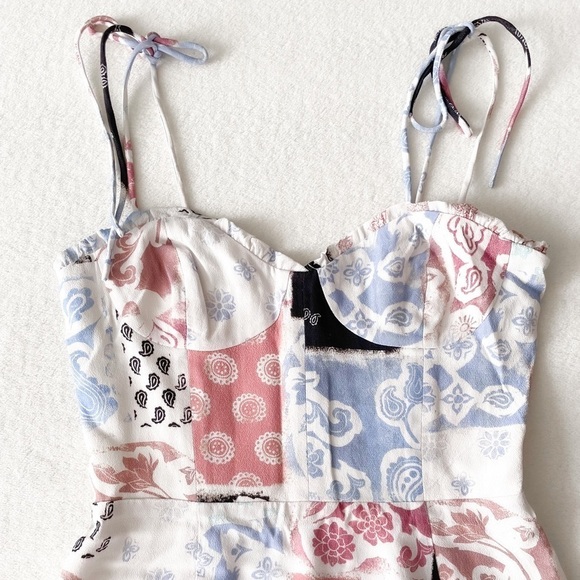 Aritzia Patchwork Mini Dress - Pink, Blue, Black - Picture 7 of 13